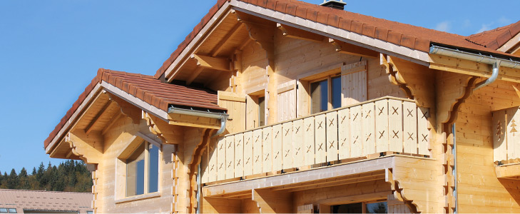 Chalet double-log, LEGENDE finishing